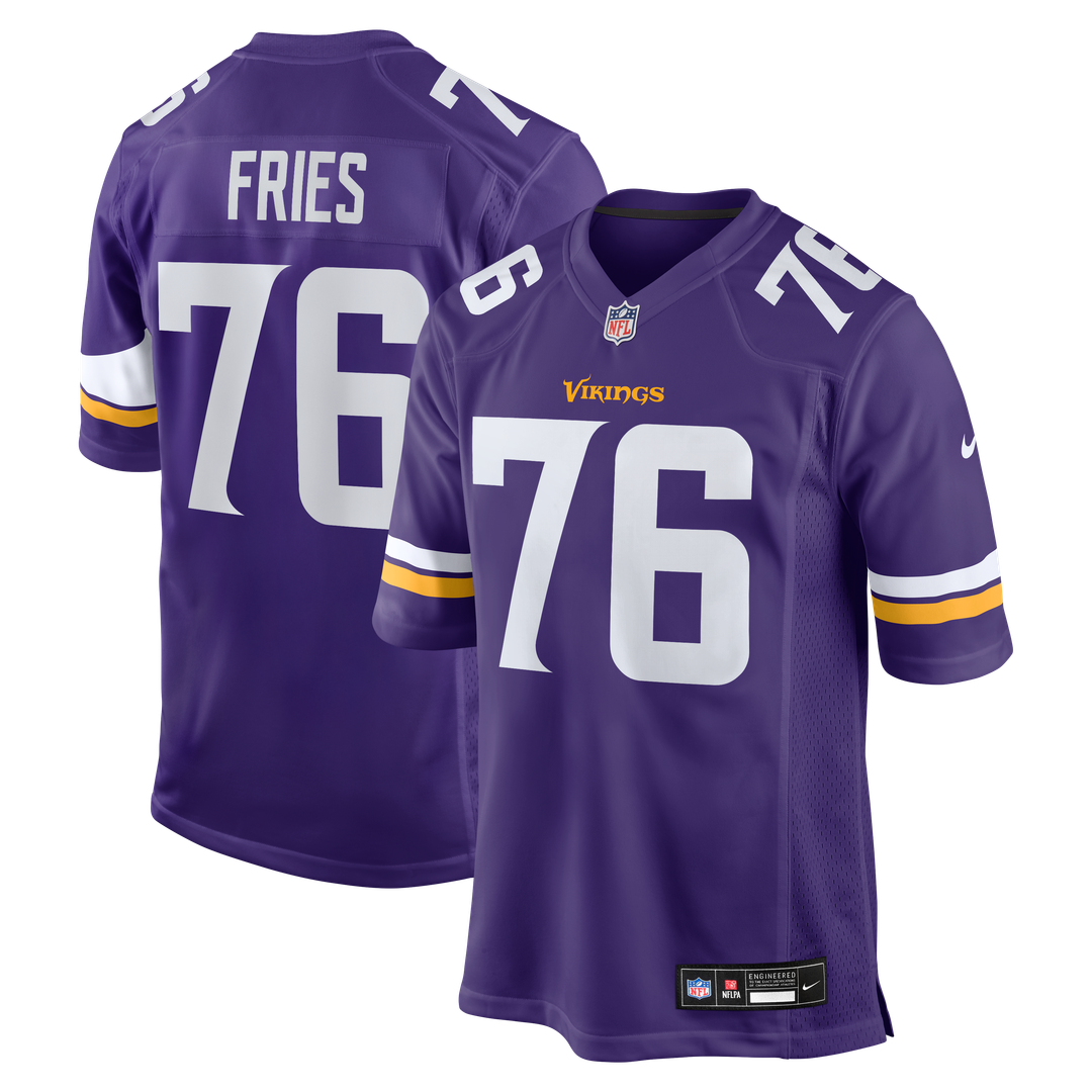 Minnesota Vikings Will Fries Nike Purple Game Jersey product image 1
