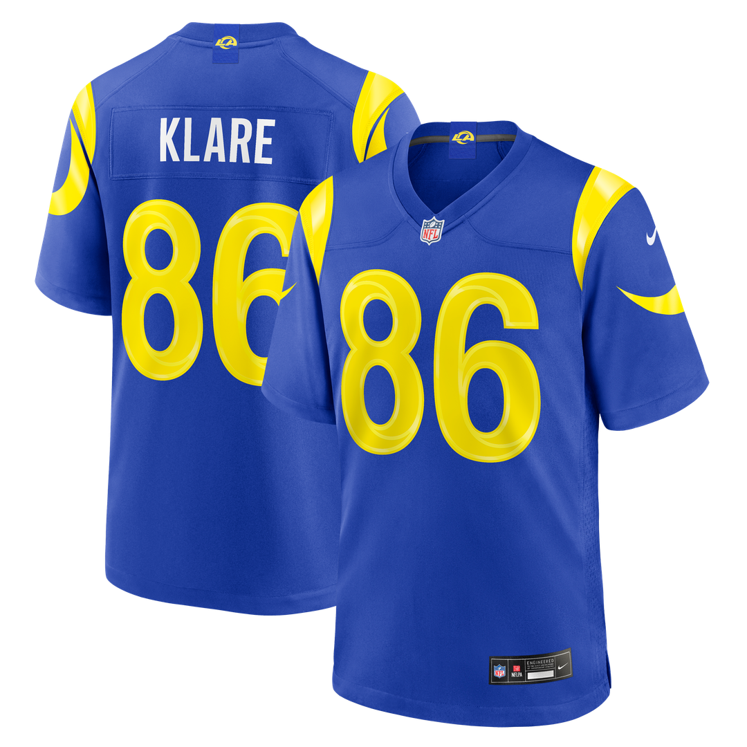 Los Angeles Rams Max Klare Nike Royal Game Jersey product image 1
