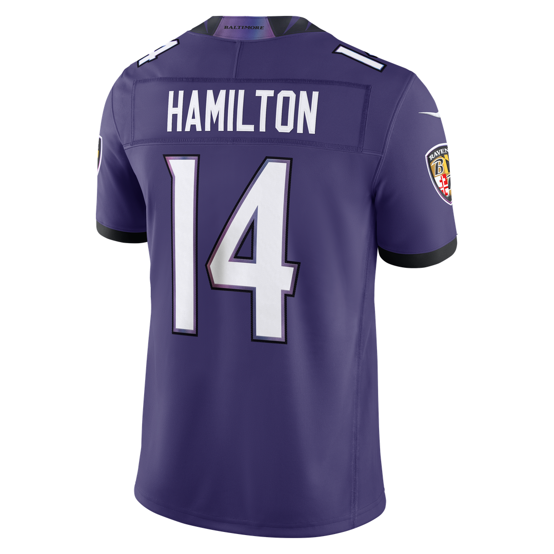 Baltimore Ravens Kyle Hamilton Nike Black Alternate Vapor product image 9