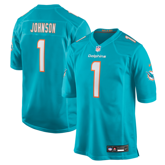 Miami Dolphins Chris Johnson Nike Aqua Game Jersey product image 1