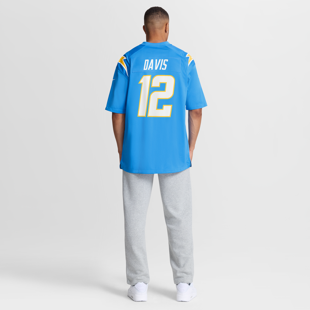 Los Angeles Chargers Derius Davis Nike Powder Blue Game product image 8