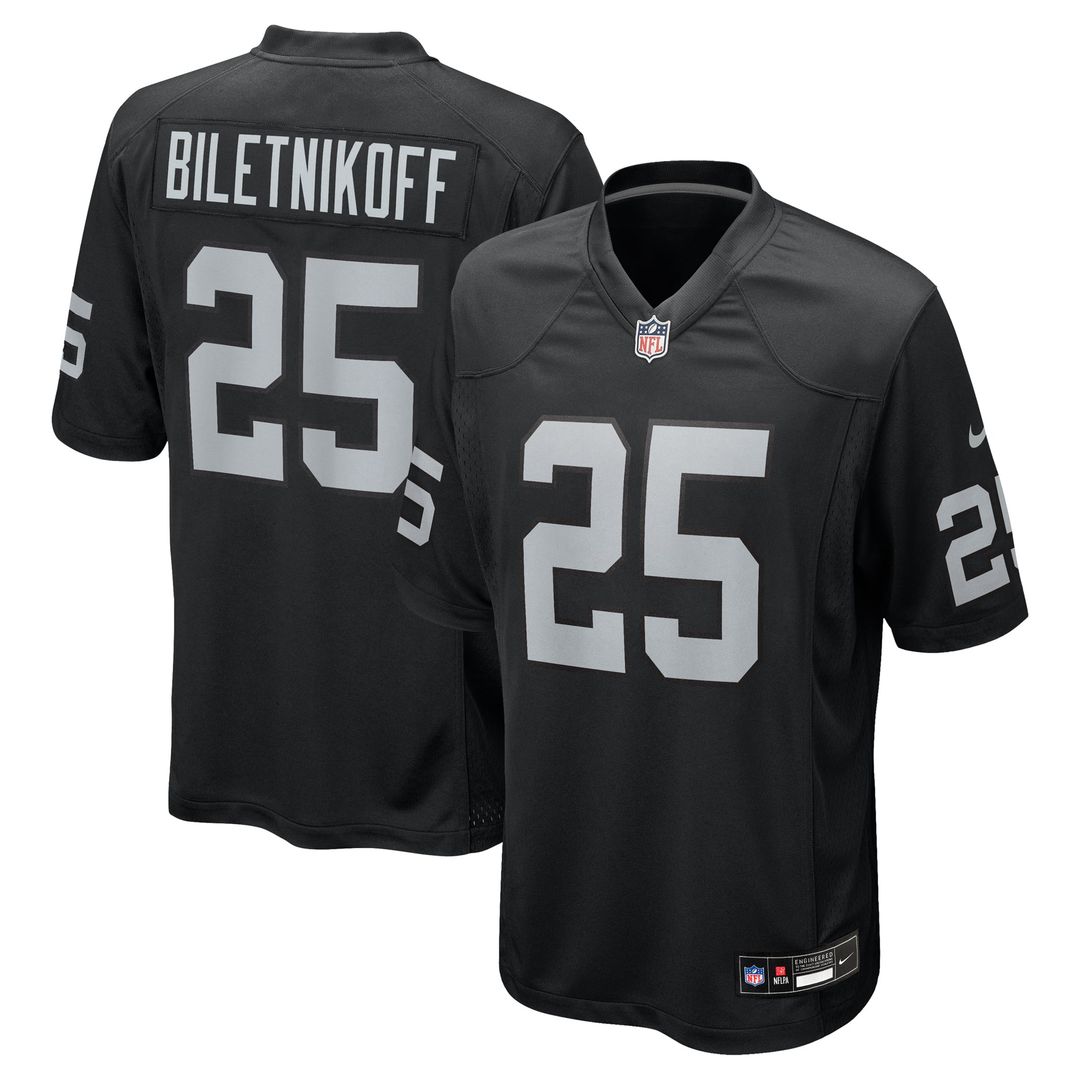 Las Vegas Raiders Fred Biletnikoff Nike Black Retired product image 1