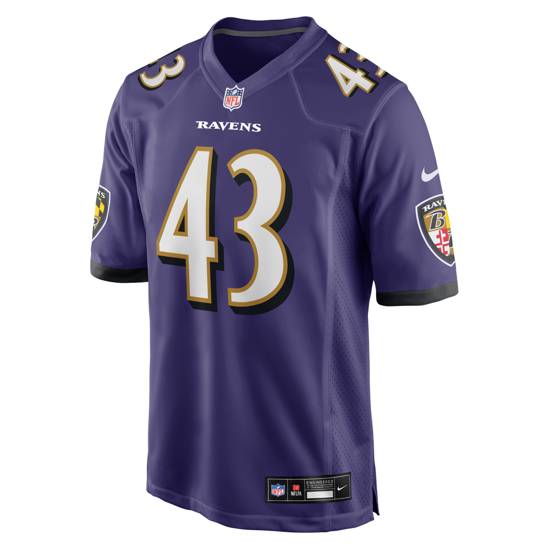 Baltimore Ravens Justice Hill Nike Purple Game Jersey product image 2