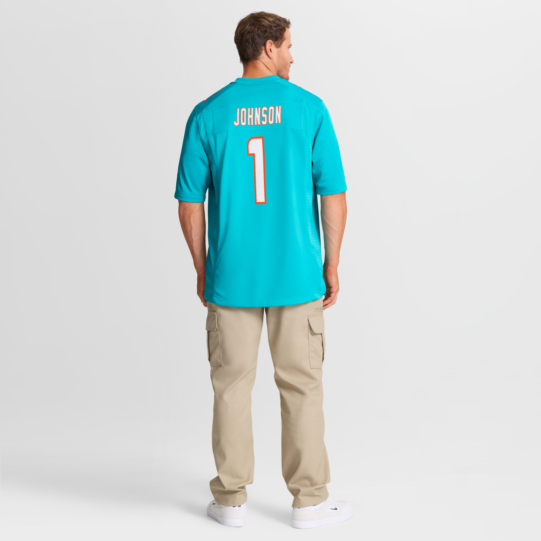 Miami Dolphins Chris Johnson Nike Aqua Game Jersey product image 5
