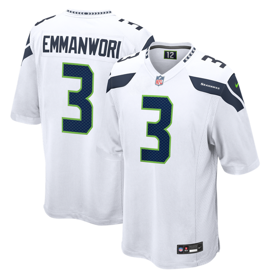 Seattle Seahawks Nick Emmanwori Nike White Game Jersey product image 1