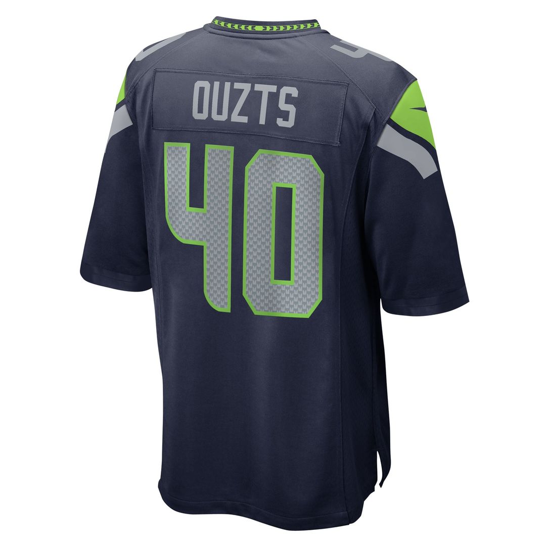 Seattle Seahawks Robbie Ouzts Nike College Navy Game Jersey product image 3