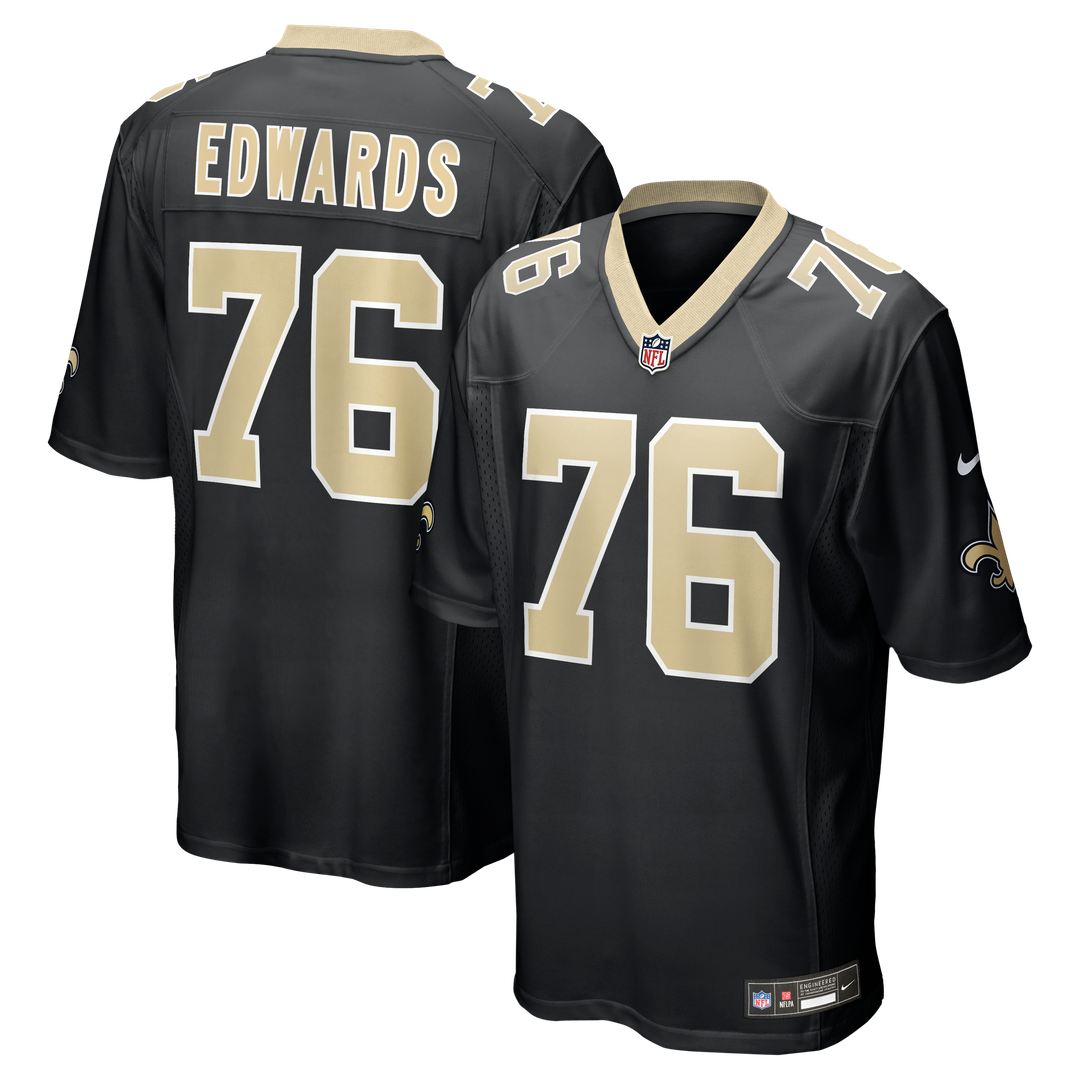 New Orleans Saints David Edwards Nike Black Game Jersey product image 1