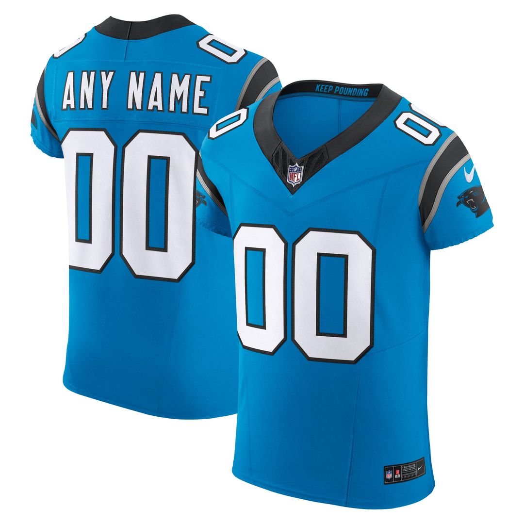 Carolina Panthers Nike Blue Vapor FUSE Elite Custom Jersey product image 1