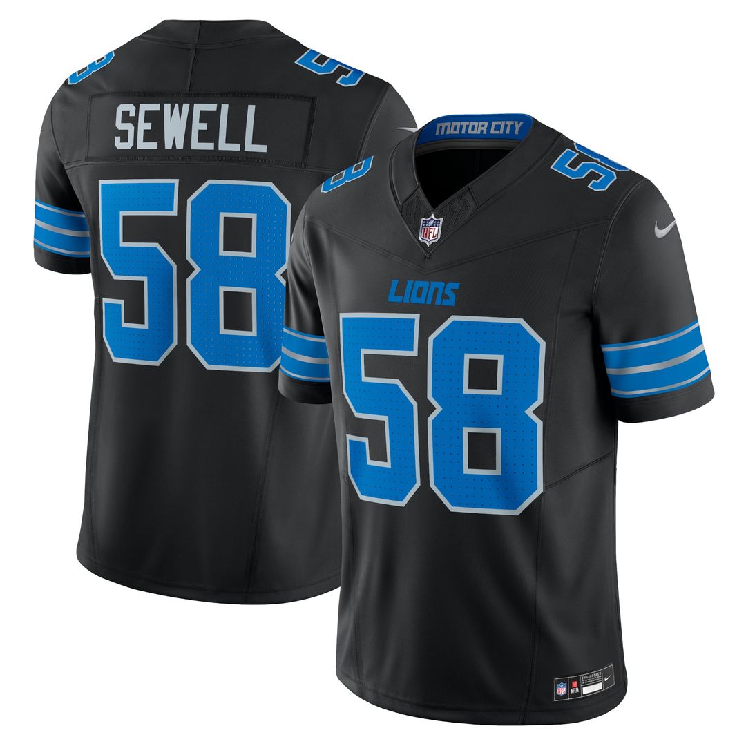 Detroit Lions Penei Sewell Nike Black Vapor FUSE Alternate product image 4