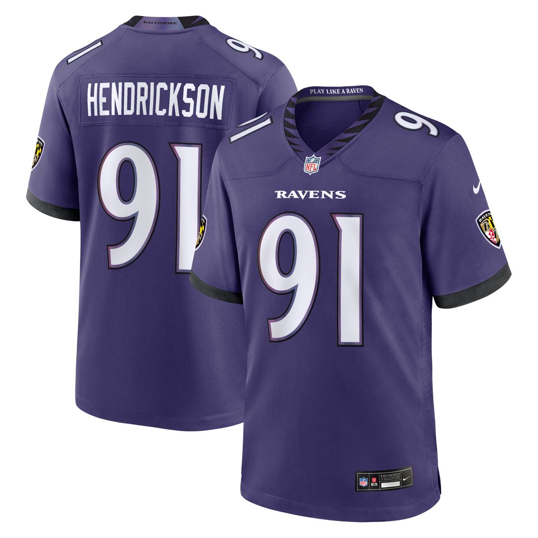 Baltimore Ravens Trey Hendrickson Nike Black Alternate Game product image 7