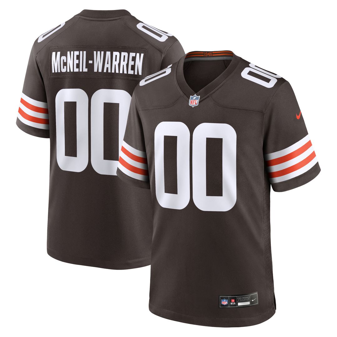 Cleveland Browns Emmanuel McNeil - Warren Nike Brown Game product image 1