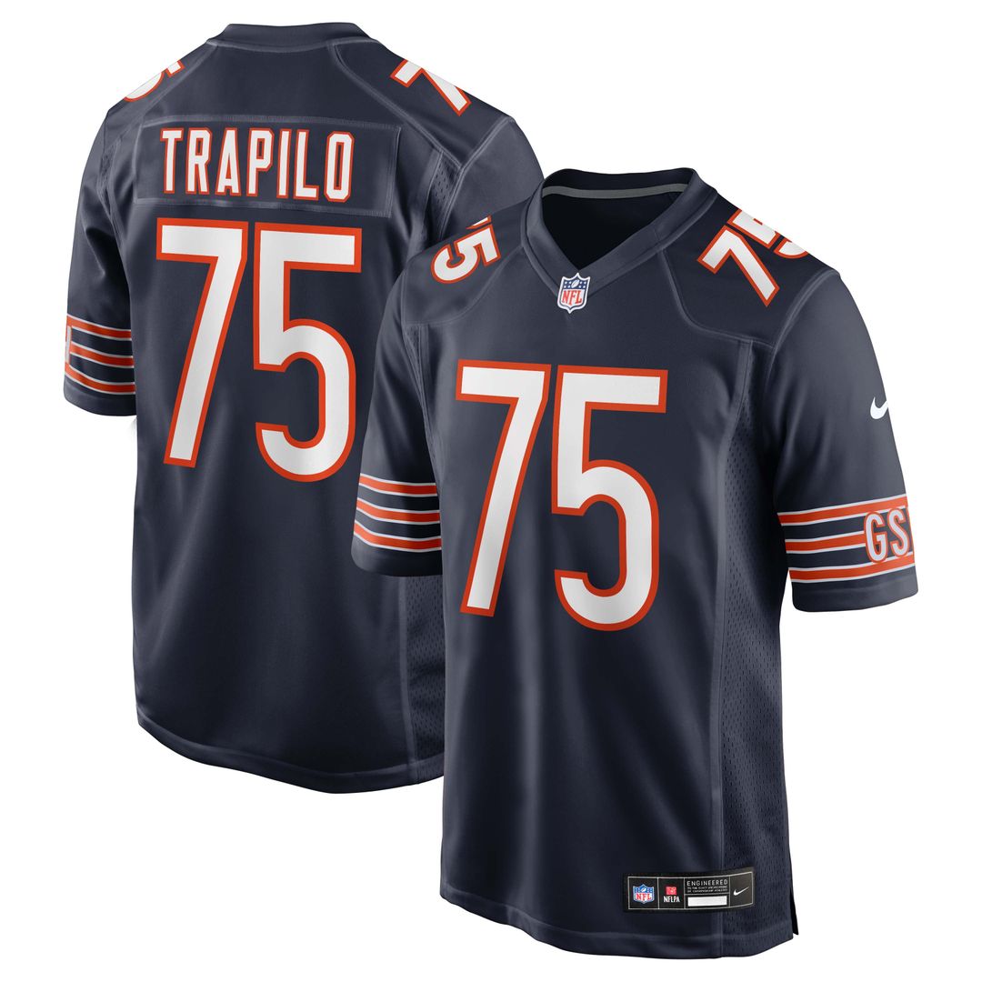 Chicago Bears Ozzy Trapilo Nike Navy Game Jersey product image 1