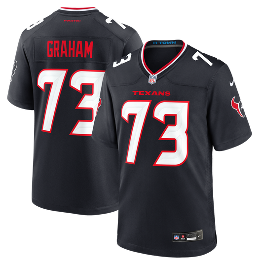 Houston Texans Derrick Graham Nike Navy Game Jersey product image 1