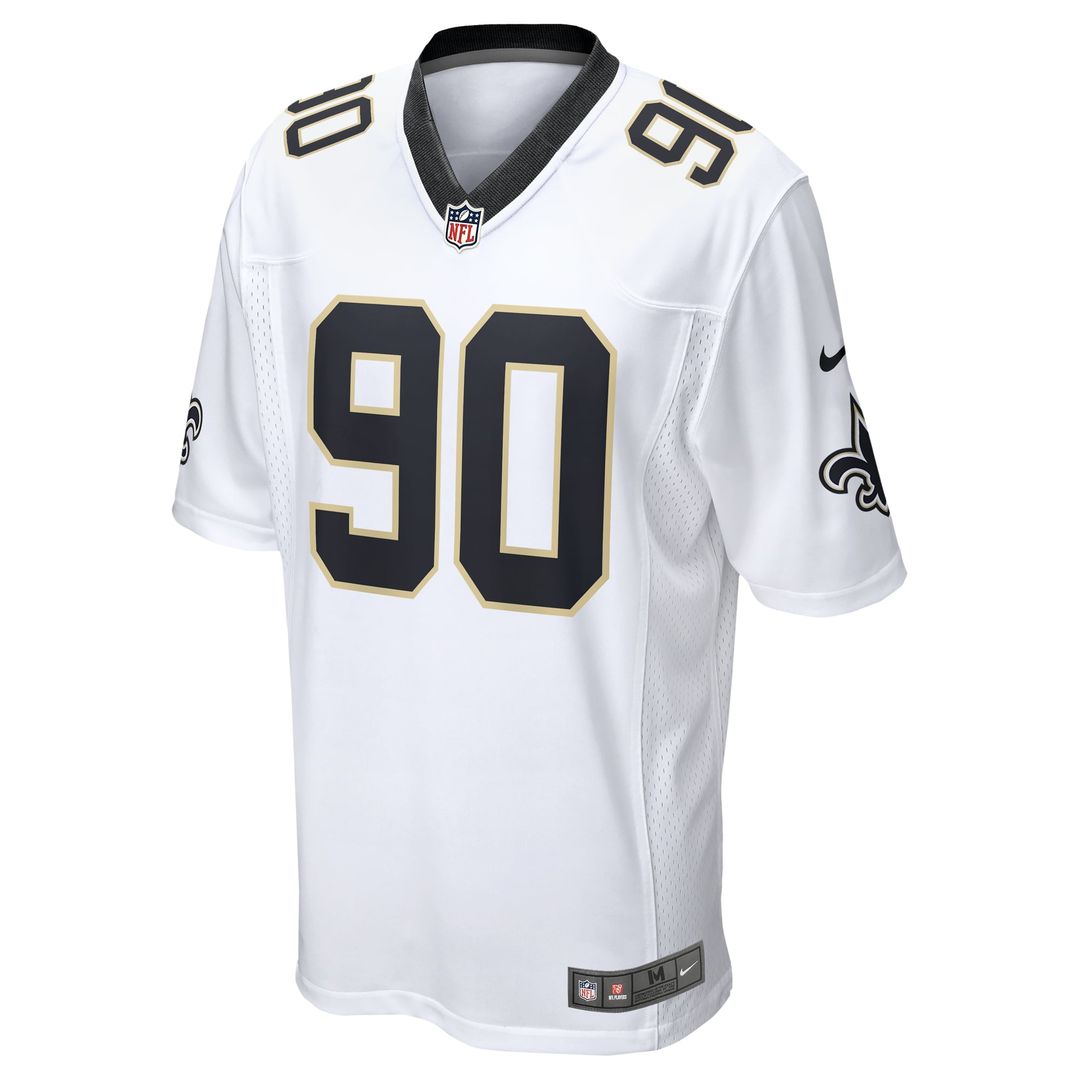 New Orleans Saints Bryan Bresee Nike White Game Jersey product image 2