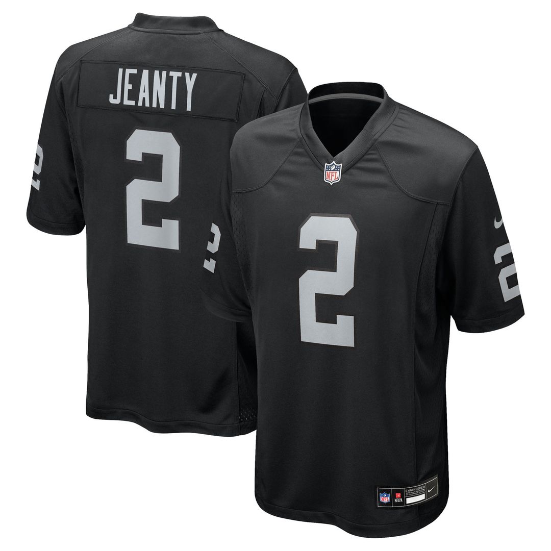Las Vegas Raiders Ashton Jeanty Nike Black Game Jersey product image 1