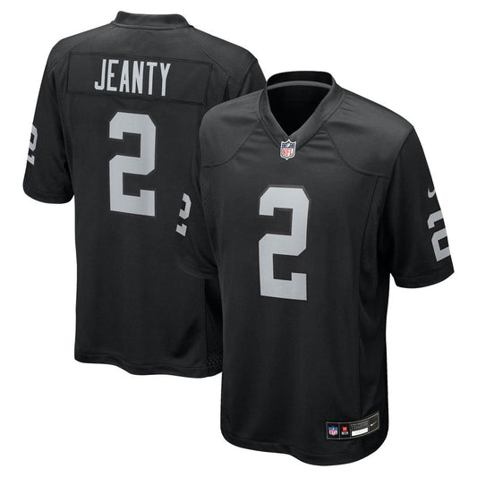 Las Vegas Raiders Ashton Jeanty Nike Black Game Jersey product image 1