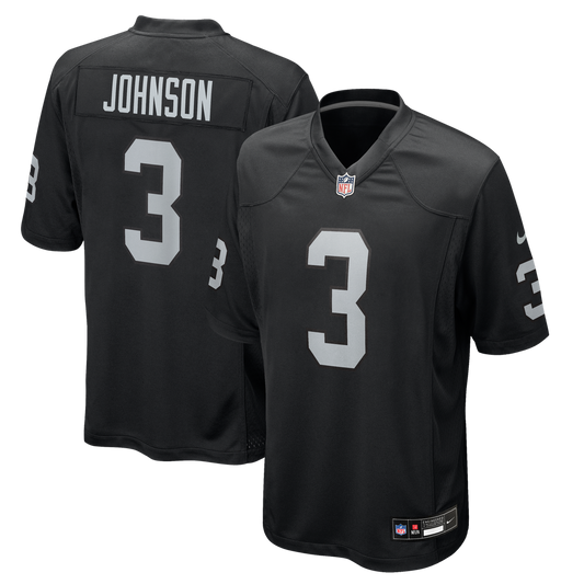 Las Vegas Raiders Taron Johnson Nike Black Game Jersey product image 1