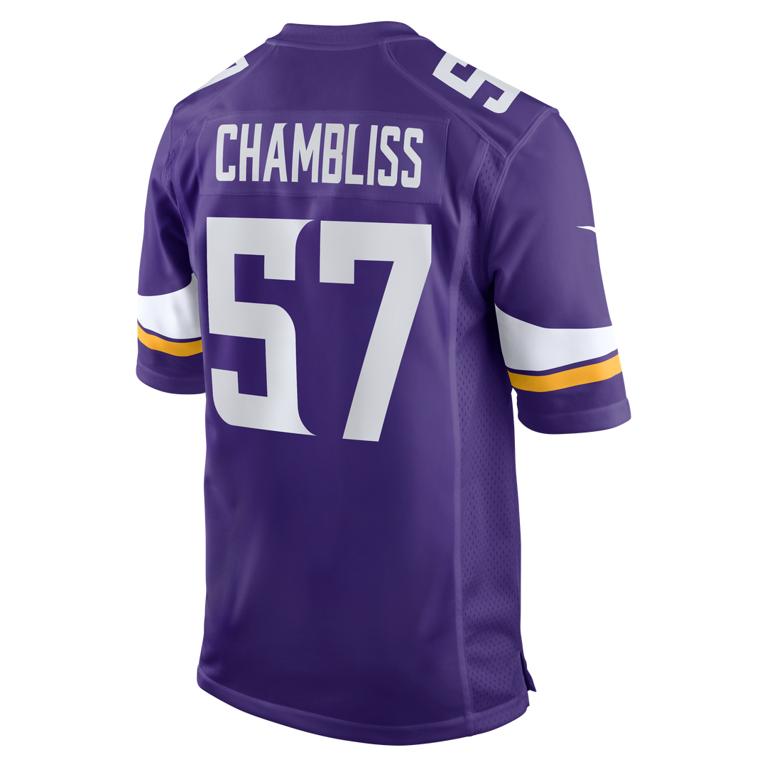 Minnesota Vikings Chaz Chambliss Nike Purple Game Jersey product image 3