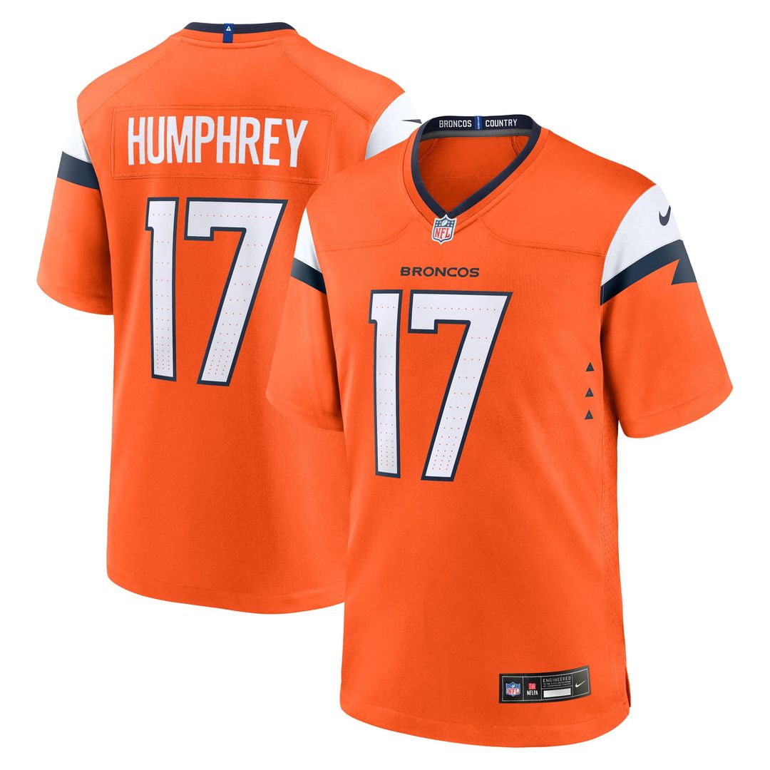 Denver Broncos Lil'Jordan Humphrey Nike Orange Game Jersey product image 1