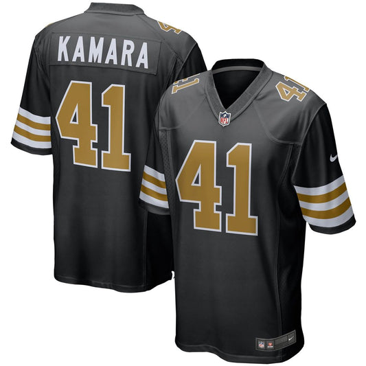 New Orleans Saints Alvin Kamara Nike Black Alternate Game product image 1