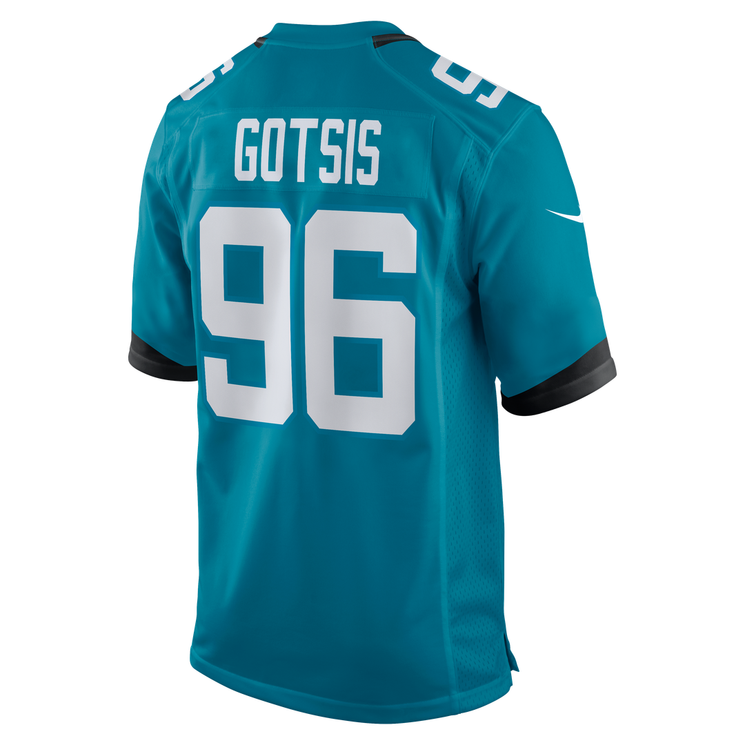 Jacksonville Jaguars Adam Gotsis Nike Teal Game Jersey product image 3