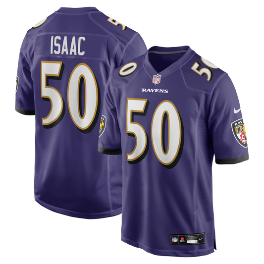 Baltimore Ravens Adisa Isaac Nike Purple Game Jersey product image 1