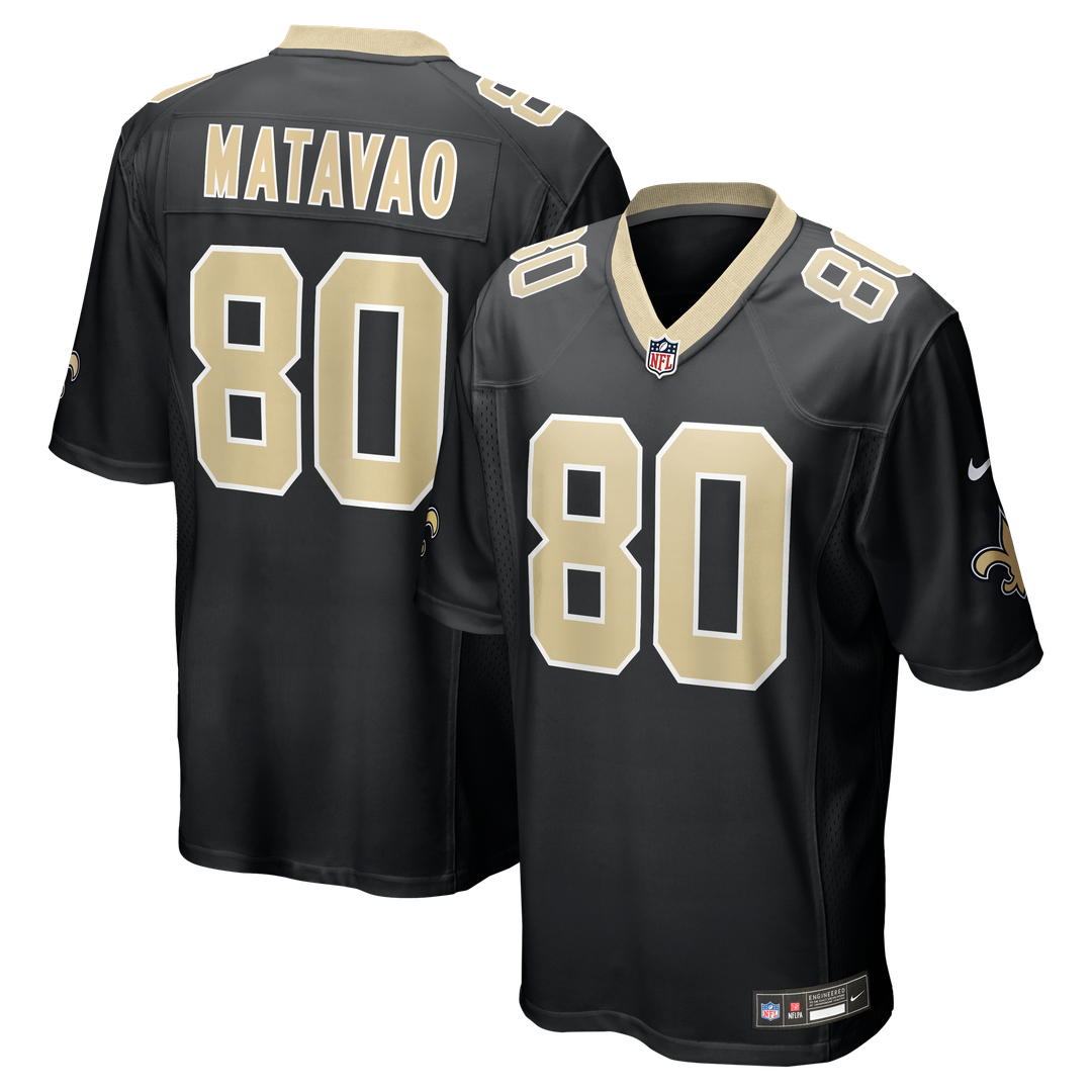 New Orleans Saints Moliki Matavao Nike Black Game Jersey product image 1