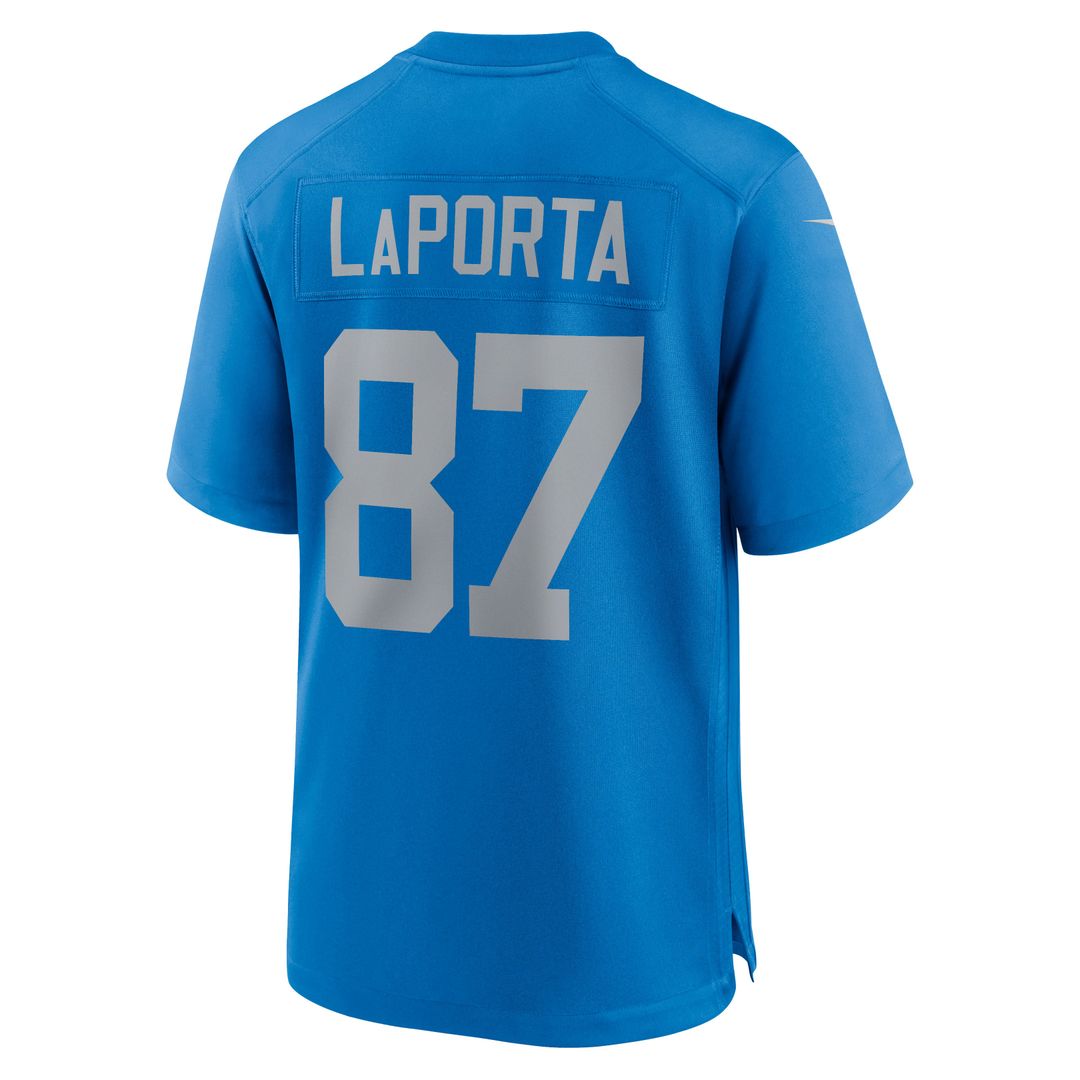 Detroit Lions Sam LaPorta Nike Blue Alternate Game Jersey product image 3