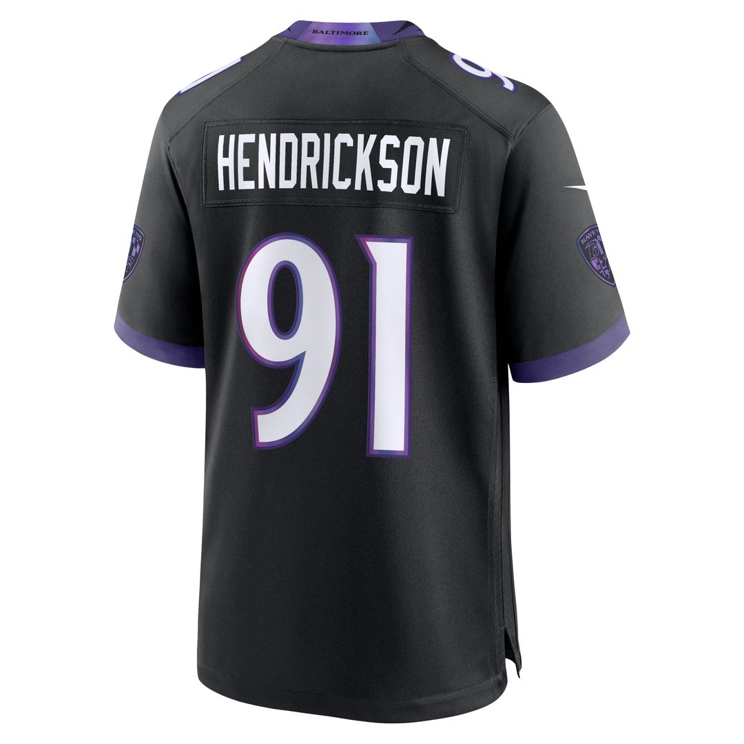 Baltimore Ravens Trey Hendrickson Nike Black Alternate Game product image 3