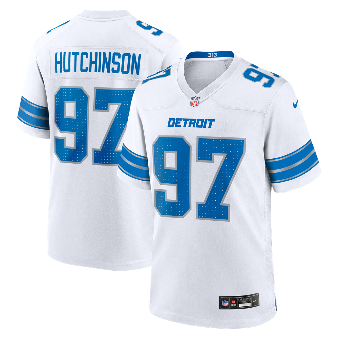 Detroit Lions Aidan Hutchinson Nike White Game Jersey product image 14