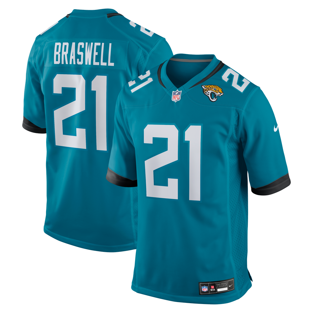 Jacksonville Jaguars Christian Braswell Nike Teal Game product image 1