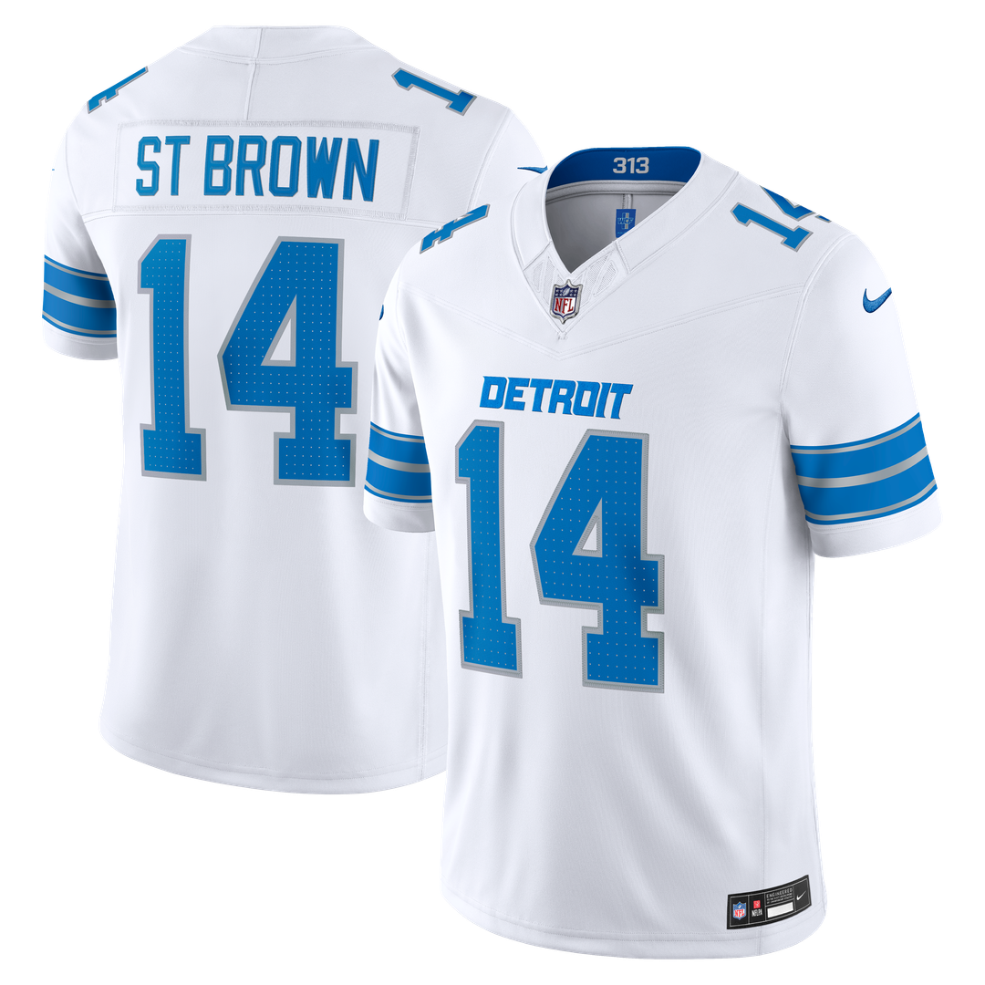 Detroit Lions Amon - Ra St. Brown Nike White Vapor FUSE product image 4