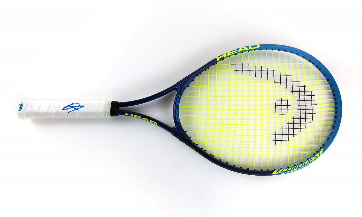 Bianca Andreescu Autographed Blue HEAD Conquest Tennis Racket product image 1, provided for visual reference and product
