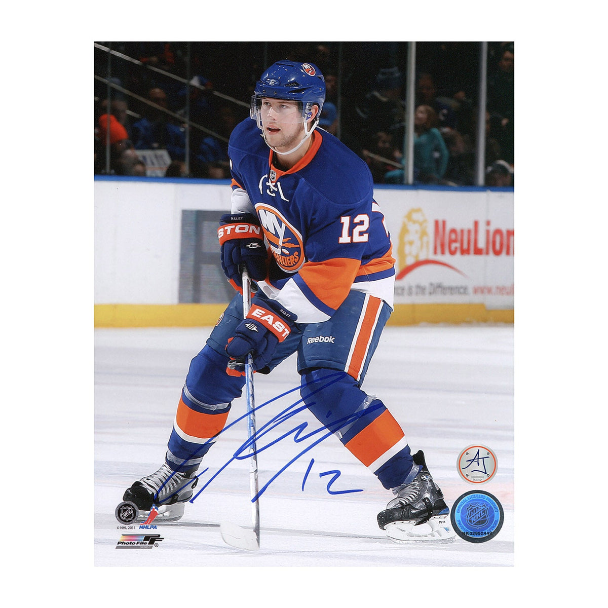 Josh Bailey Autographed New York Islanders Hockey 8x10 Photo product image 1, provided for visual reference and product