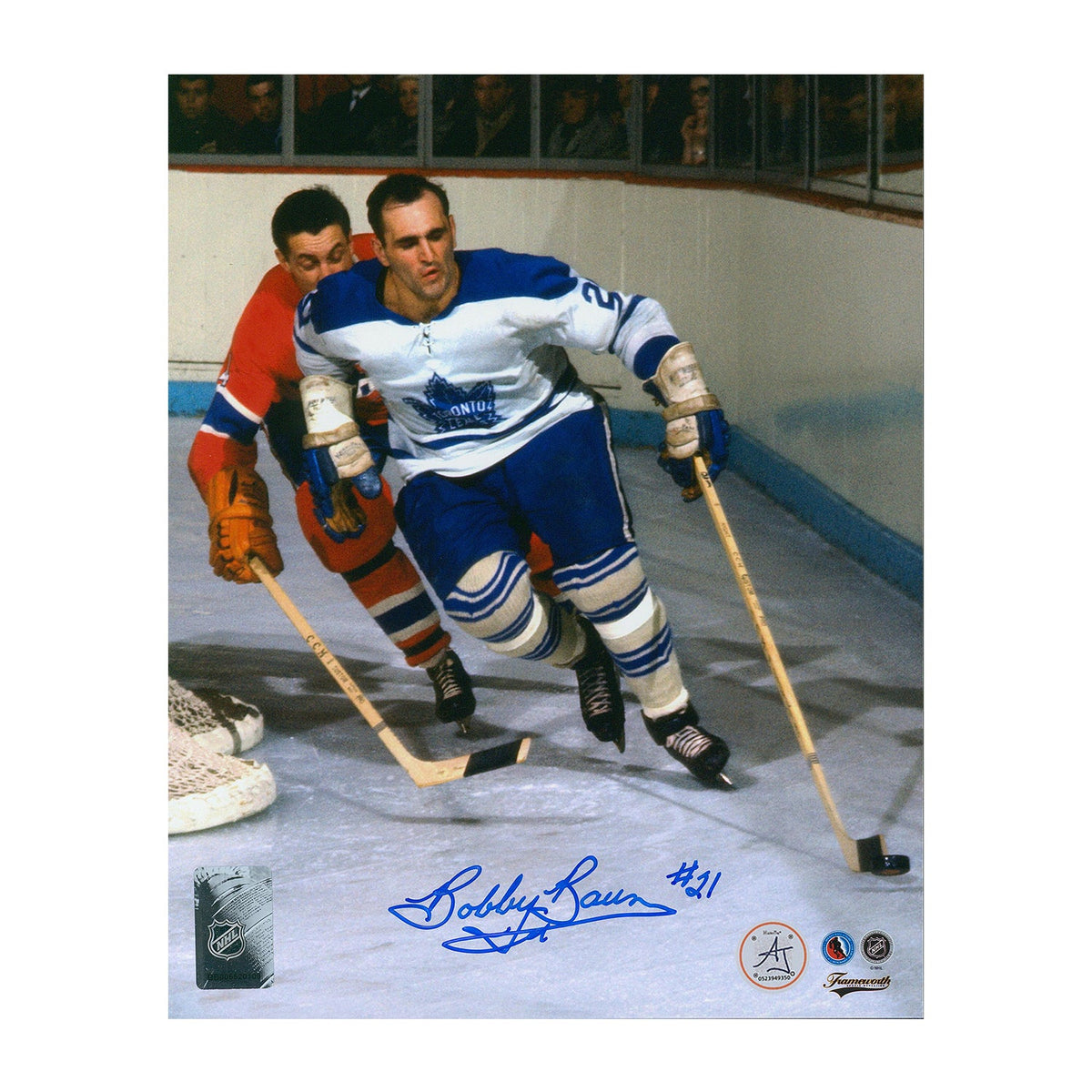 Bobby Baun Signed Toronto Maple Leafs 8x10 Photo product image 1, provided for visual reference and product detail review