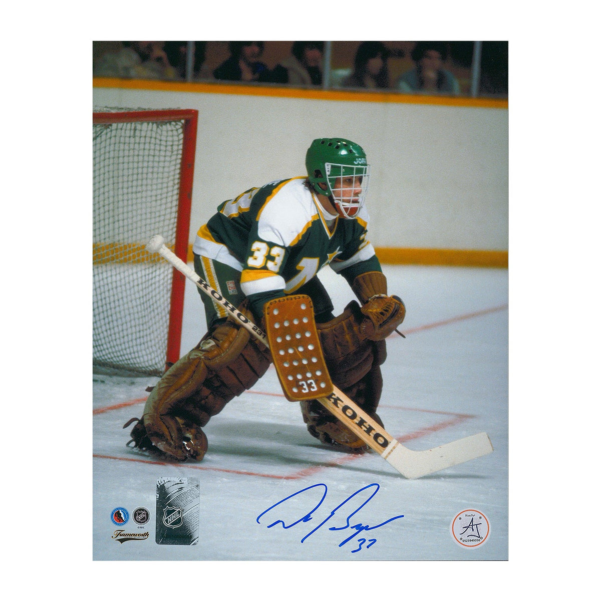 Don Beaupre Minnesota North Stars Autographed Goalie 8x10 Photo product image 1, provided for visual reference and product