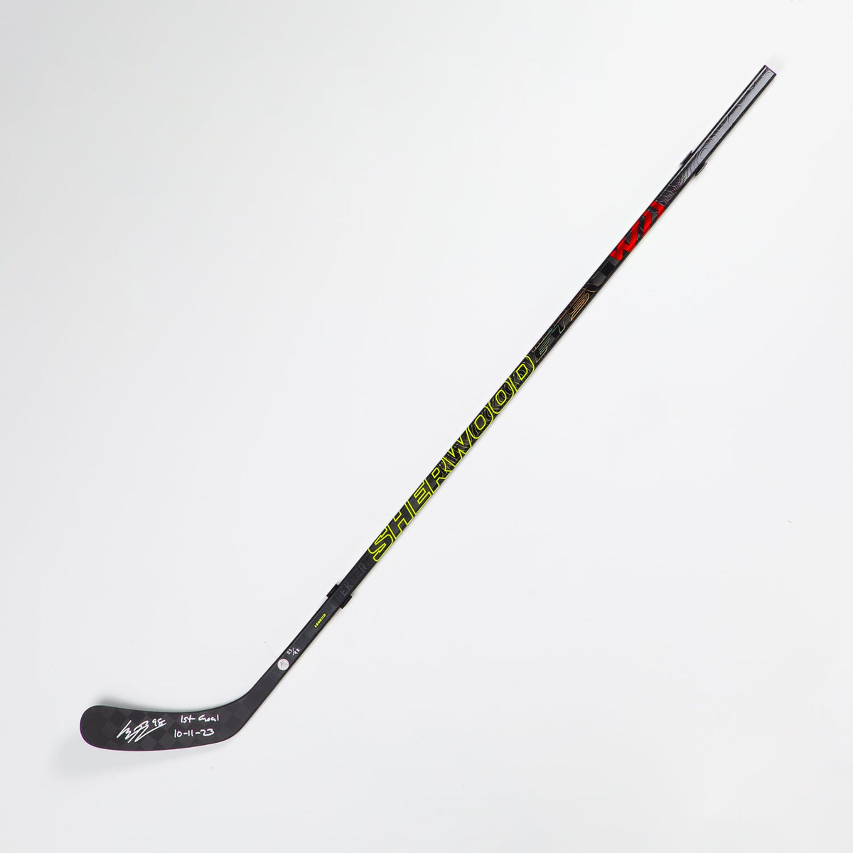 Connor Bedard Signed Sherwood Rekker Game Model Stick with 1st Goal Note #23/98 product image 1, provided for visual