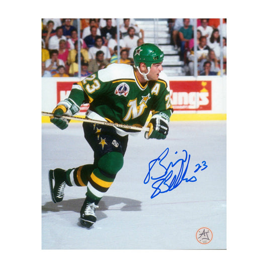 Brian Bellows Signed Minnesota North Stars Playoff Finals 8x10 Photo product image 1, provided for visual reference and