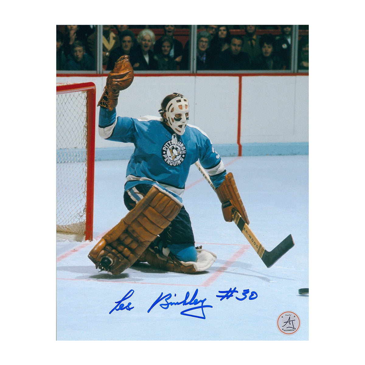 Les Binkley Pittsburgh Penguins Autographed Goalie 8x10 Photo product image 1, provided for visual reference and product