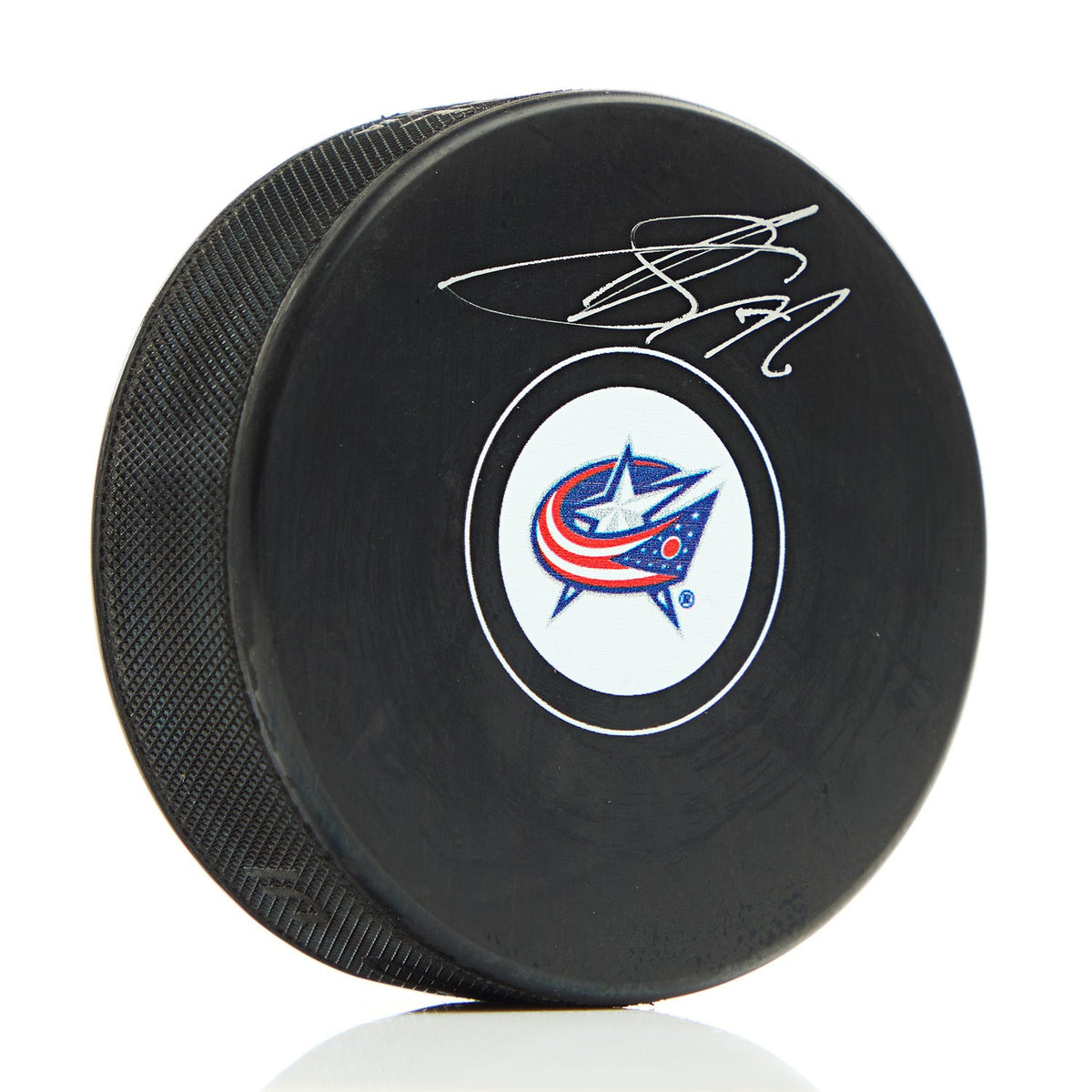 Sergei Bobrovsky Autographed Columbus Blue Jackets Hockey Puck product image 1, provided for visual reference and product