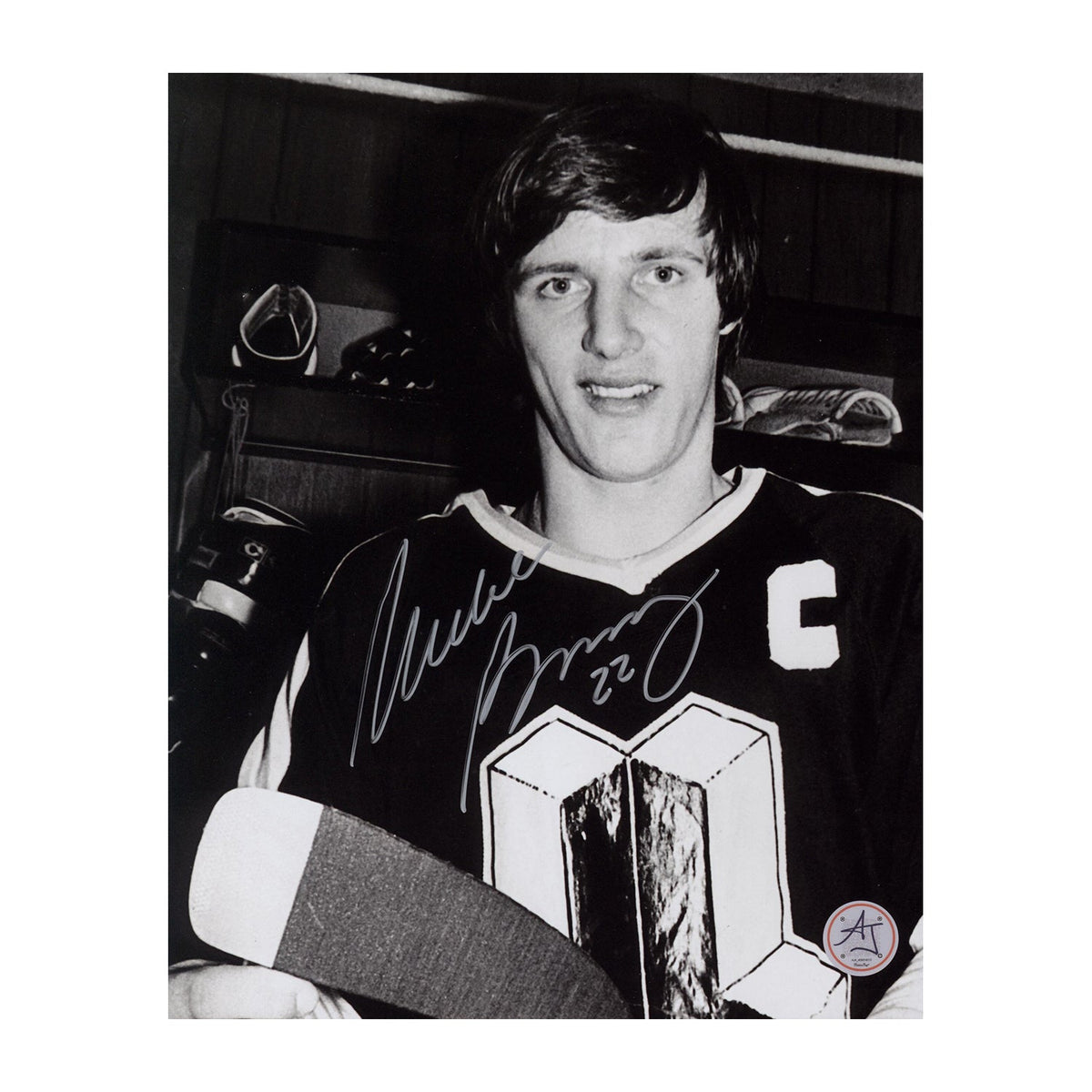 Mike Bossy Autographed Laval National 8x10 Photo product image 1, provided for visual reference and product detail review