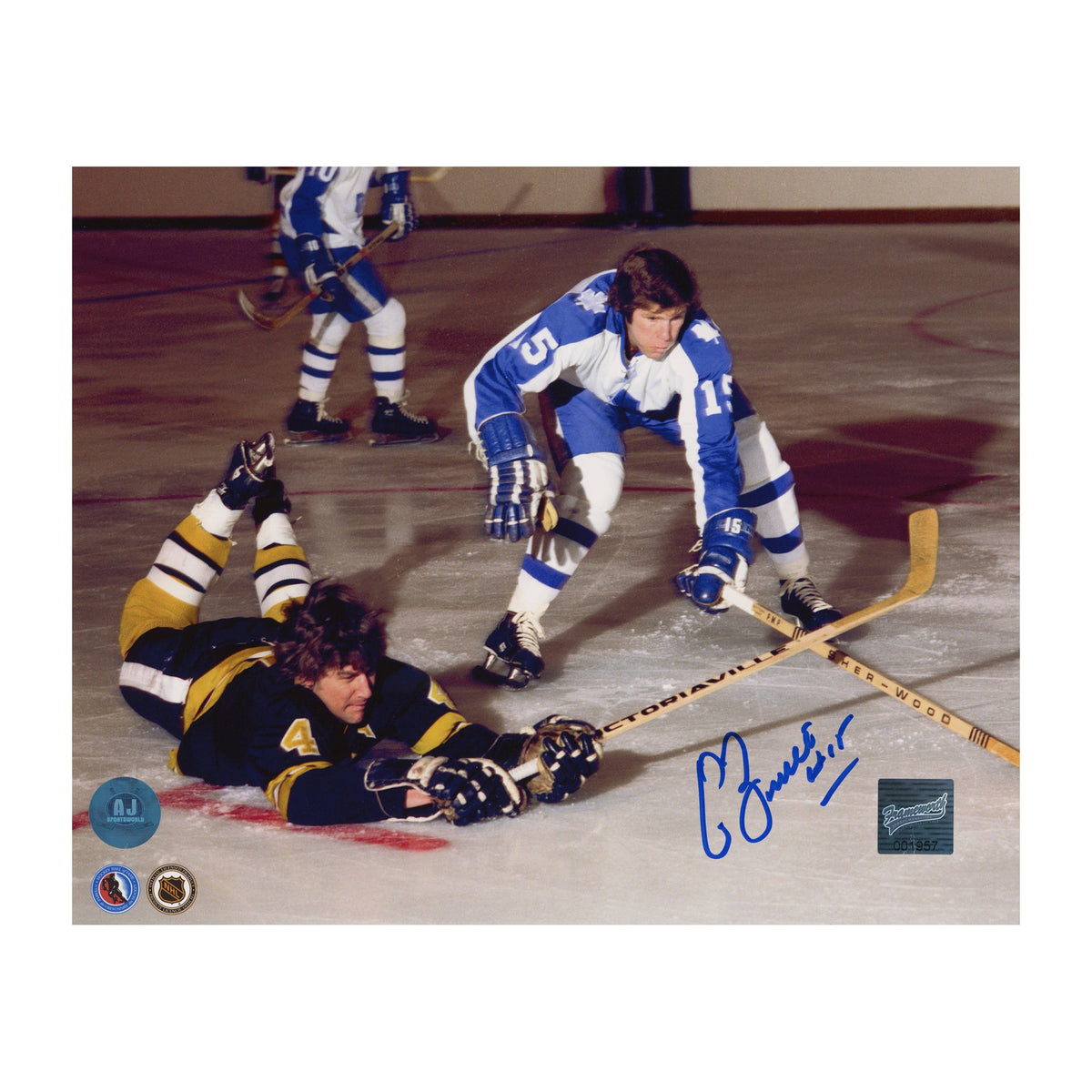 Pat Boutette Signed Toronto Maple Leafs Classic Hockey 8x10 Photo product image 1, provided for visual reference and product