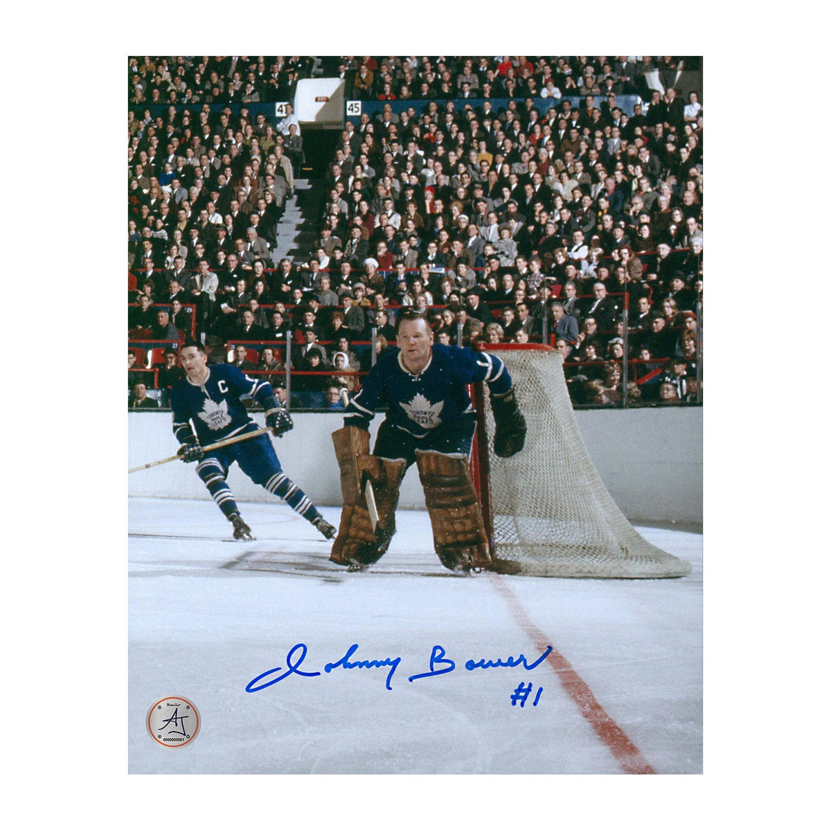 Johnny Bower Signed Toronto Maple Leafs Historic Goalie 8x10 Photo product image 1, provided for visual reference and