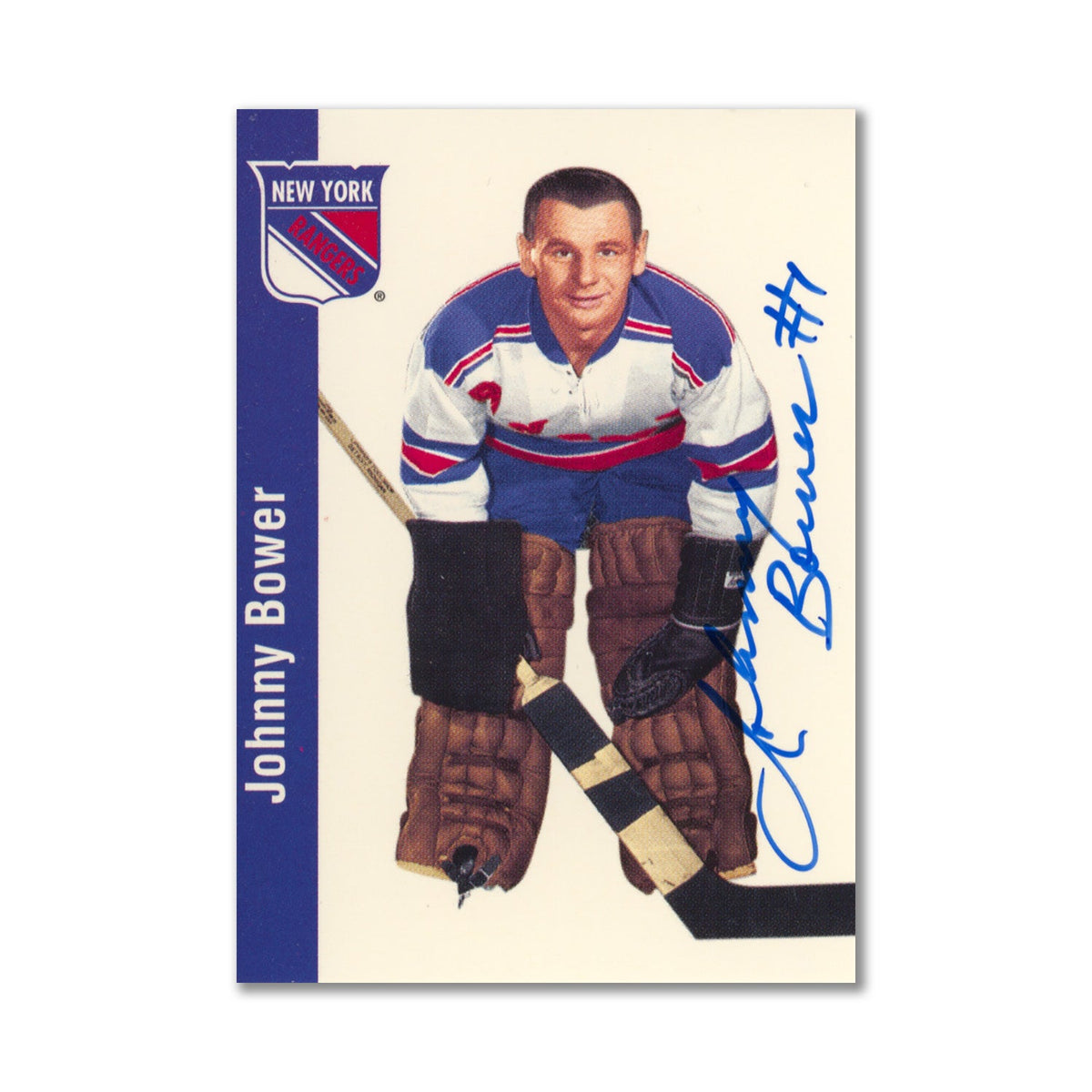 Autographed 1994 Parkhurst Missing Link #103 Johnny Bower Hockey Card product image 1, provided for visual reference and