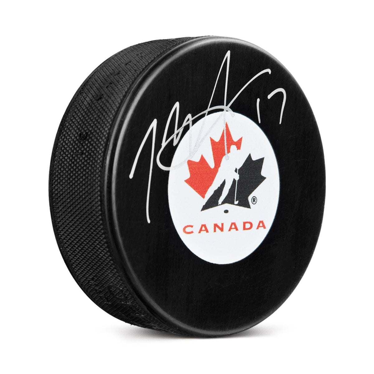 Rod Brind'Amour Team Canada Autographed Hockey Canada Logo Puck product image 1, provided for visual reference and product