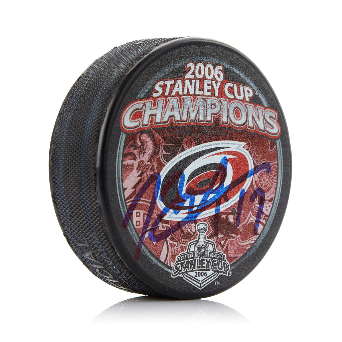 Rod Brind'Amour Carolina Hurricanes Signed 2006 Stanley Cup Puck product image 1, provided for visual reference and product
