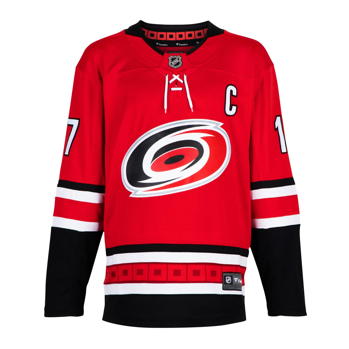 Rod Brind'Amour Autographed Carolina Hurricanes Red Fanatics Breakaway Jersey product image 2, provided for visual reference