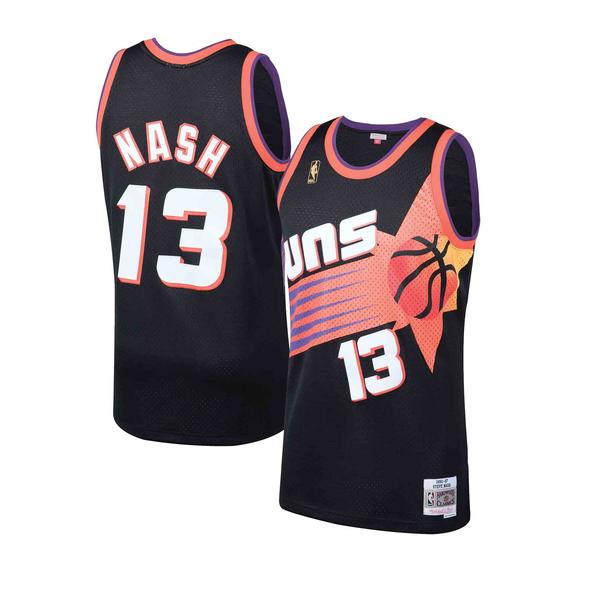Phoenix Suns Steve Nash Black 1996-97 Hardwood Classics Swingman Jersey product image 1, provided for visual reference and