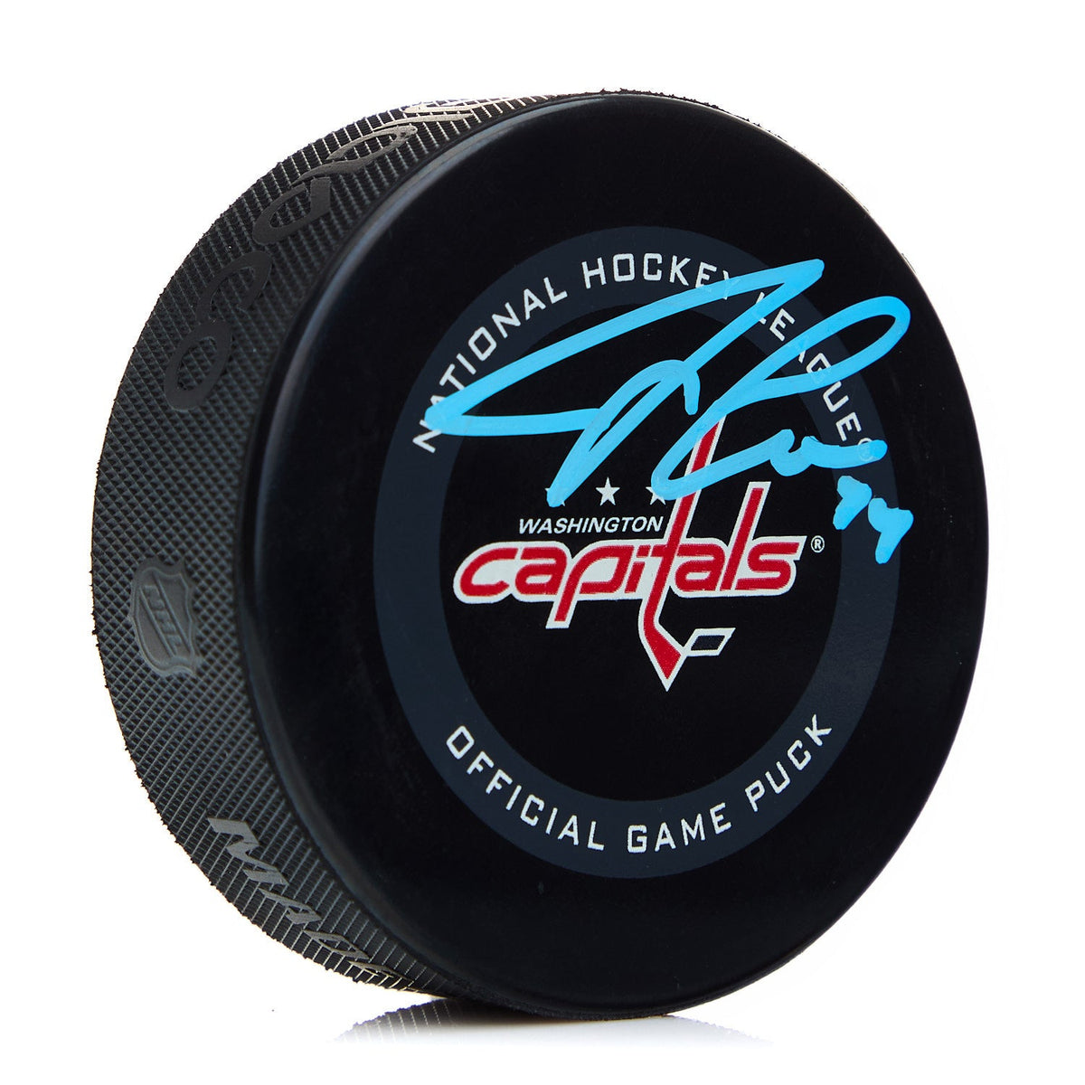 John Carlson Washington Capitals Autographed Official Game Puck product image 1, provided for visual reference and product
