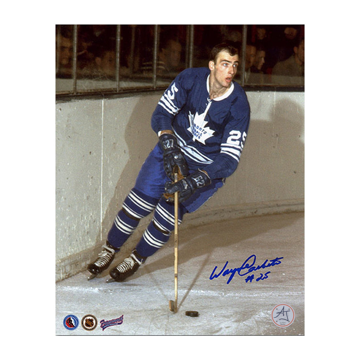 Wayne Carleton Autographed Toronto Maple Leafs Game Action 8x10 Photo product image 1, provided for visual reference and